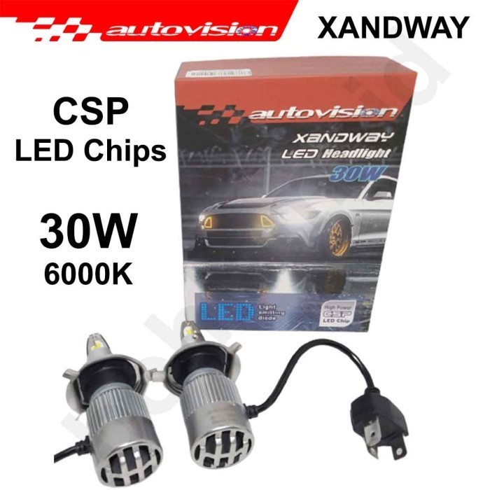 Lampu Led Mobil Honda Freed H4 Hi/Lo Autovision Xandway Headlamp 6000K