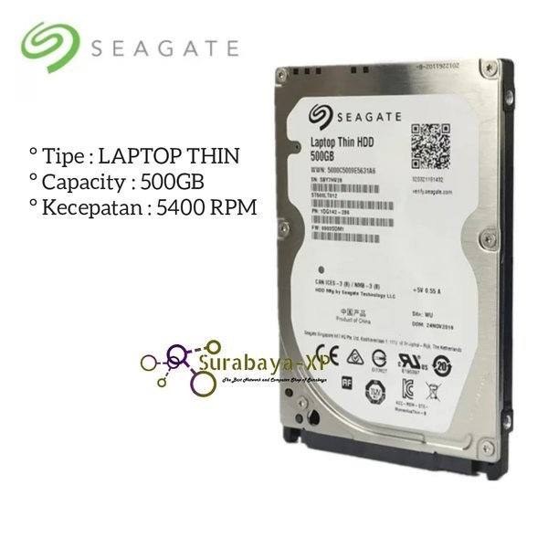 [OMG] Harddisk 500 GB SEAGATE LAPTOP THIN Hardisk 500GB 2.5 inch