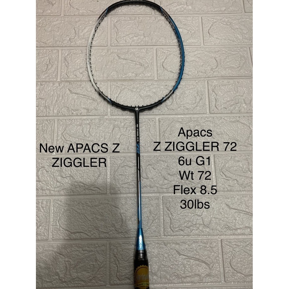 Raket Badminton APACS NEW Z ZIGGLER 72 grip 8u G1 ORIGINAL