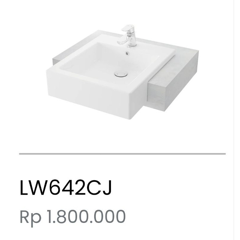 WASTAFEL TOTO SEMI TANAM LW642CJ
