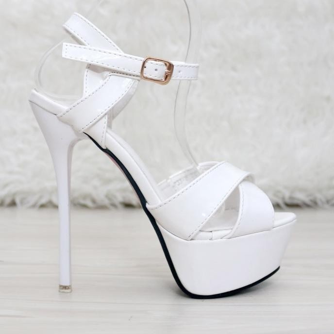 Ykshoes 1328 Strappy X Heels 15Cm Sepatu Hak Tinggi Tali Wanita Gudang