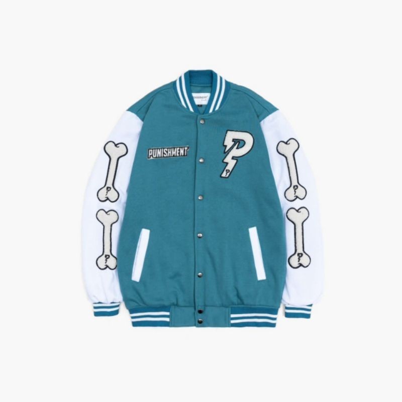 JAKET VARSITY Distro PUNISHMENT MURAH TERBARU PRIA WANITA JAKET BASEBALL