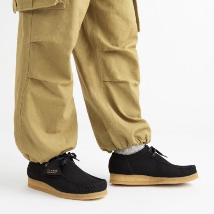 Clarks Wallabee Black Vegan Original