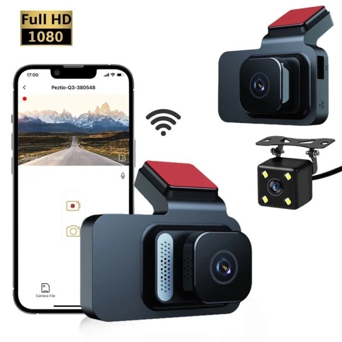 DASHCAM CCTV MOBIL CAR WIFI KAMERA DEPAN CAMERA DASHBOARD FULL HD 1080