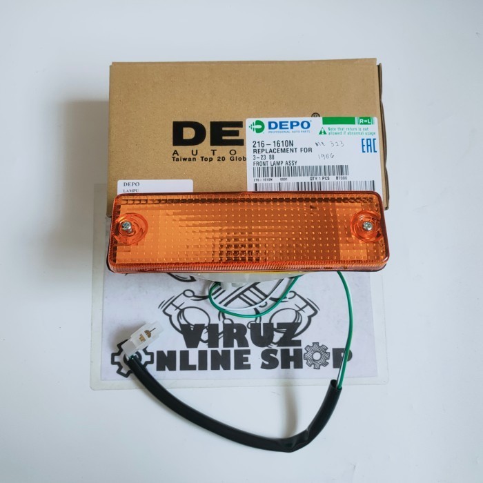 LAMPU SEIN SEN RITING BEMPER DEPAN MAZDA 323 1BIJI