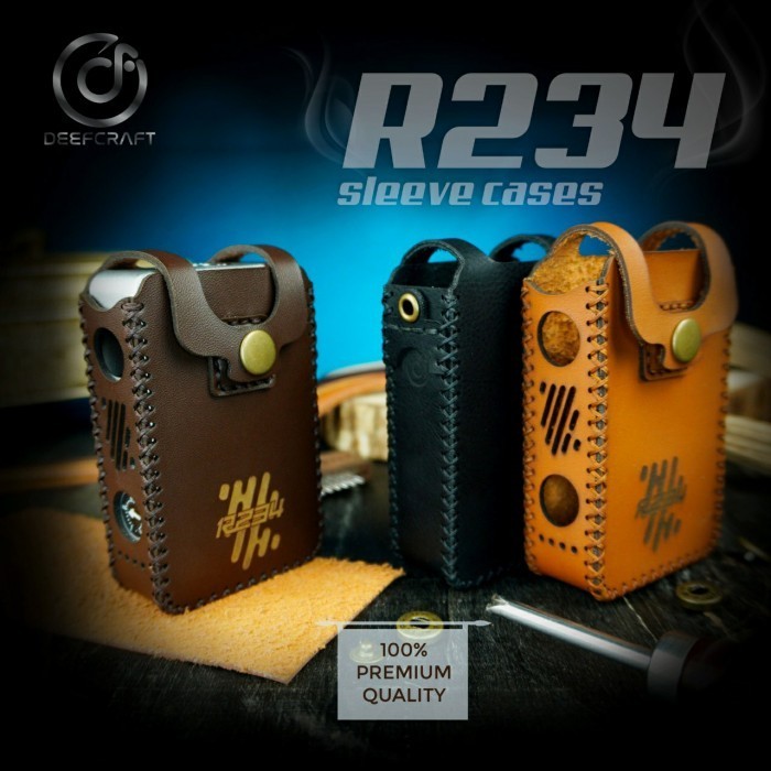 

BARANG TERLARIS R234 Premium Sleeve Case Free Lanyard R234 Leather Sleeve Case Holder