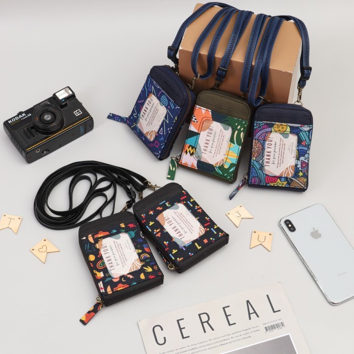 

BARANG TERLARIS ID Card Holder Dompet Multifungsi Kalung Gantung Motif Footage ID-03