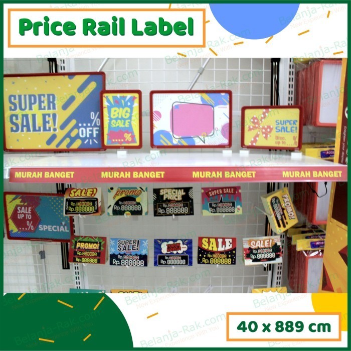 

BARANG TERLARIS PRICE RAIL LABEL MURAH BANGET