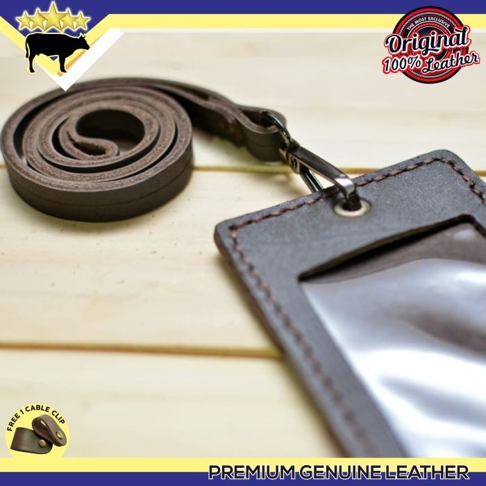 

BARANG TERLARIS LEATHER GOODS GANTUNGAN ID CARD KULIT ASLI ID CARD HOLDER NAME TAG