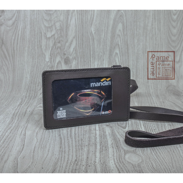 

BARANG TERLARIS Id Card Holder Name Tag Kulit Asli