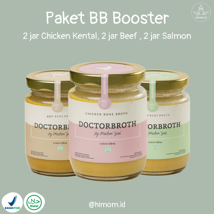 

Paket BB Booster dan Anti GTM 6 Jar - Doctor Broth - Kaldu Tulang