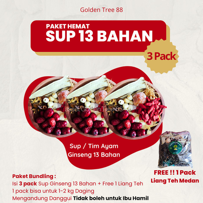 

PAKET HEMAT 3 PACK SUP AYAM GINSENG PREMIUM GRATIS 1PACK LIANG TEH ORI