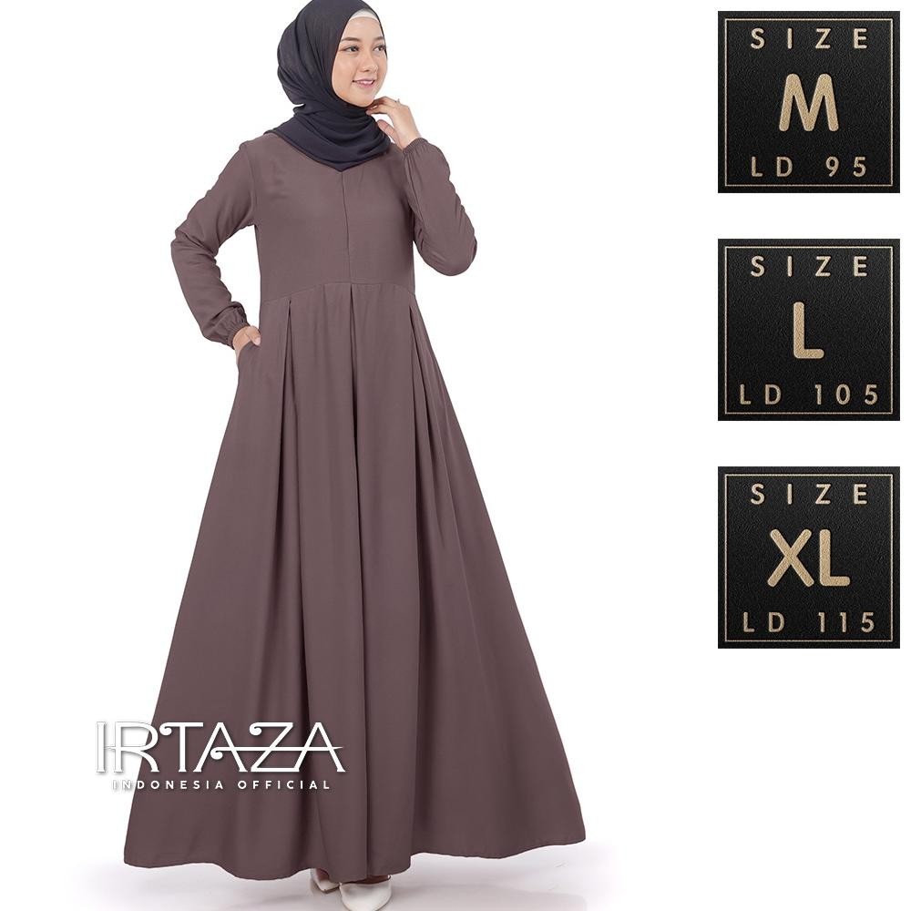 TANISHA DRESS GAMIS POLOS ORIGINAL RAYON TWILL PREMIUM SHOPEE