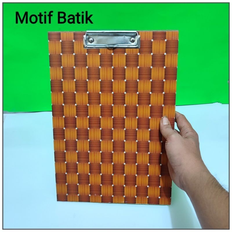 

5 Pcs Papan Ujian TEBAL Motif BATIK