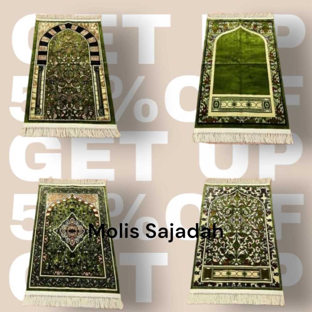 Sajadah Raudha Premium Grade A Bulu Halus Super Tebal Raudha Nabawi Sajadah Imam