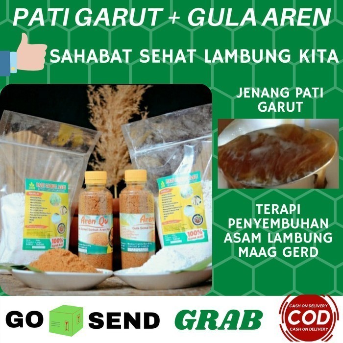 

DISKON Tepung Pati Umbi Garut Dan Gula Aren Untuk Asam Lambung Maag Asli
