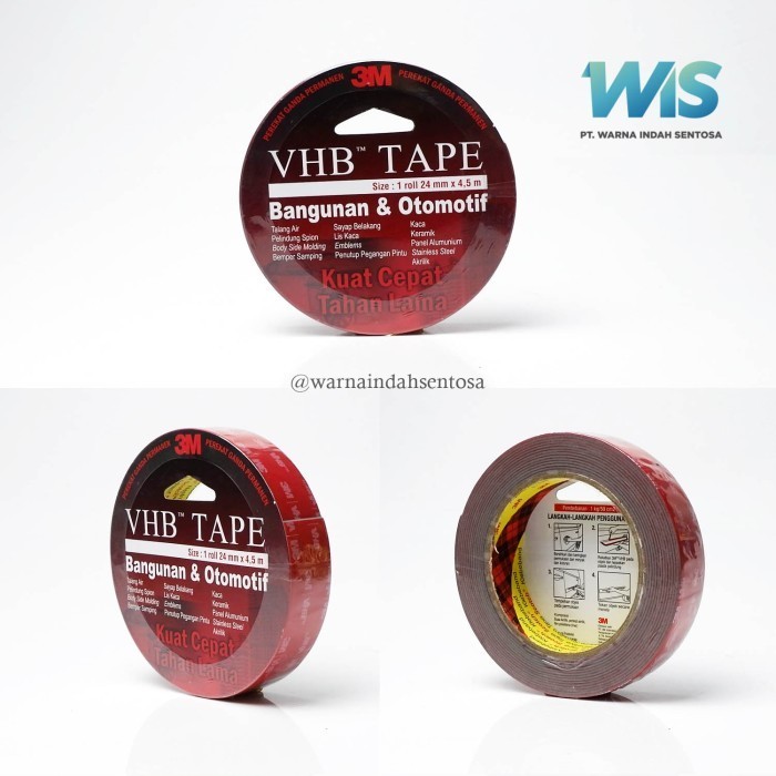 

JUAL 3m VHB Double Tape 24mm x 4.5m