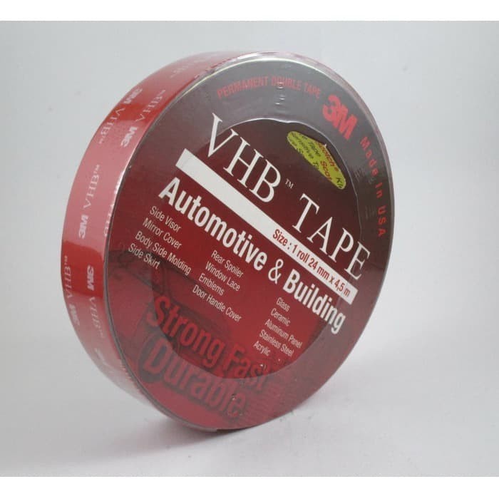 

Double Tape 3M VHB 24MM x 4.5M Bangunan Otomotif Original BRG BARU