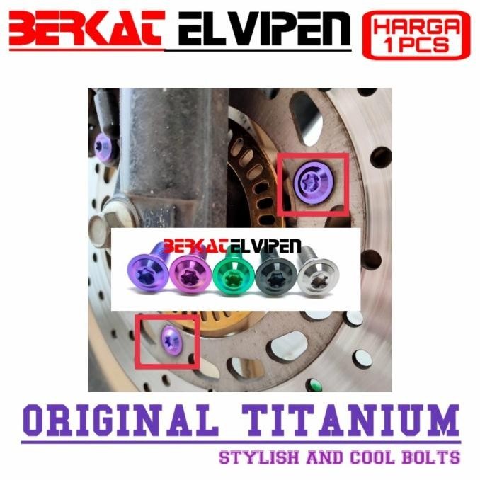 Baut Titanium Piringan Cakram Beat Scoopy Genio Vario Pcx 150 160 Adv