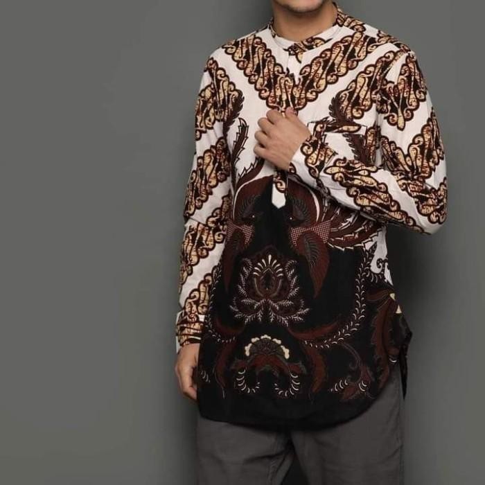 Kurta Batik Assyauqie - Koko Batik Lengan Panjang - Baju Batik Pria