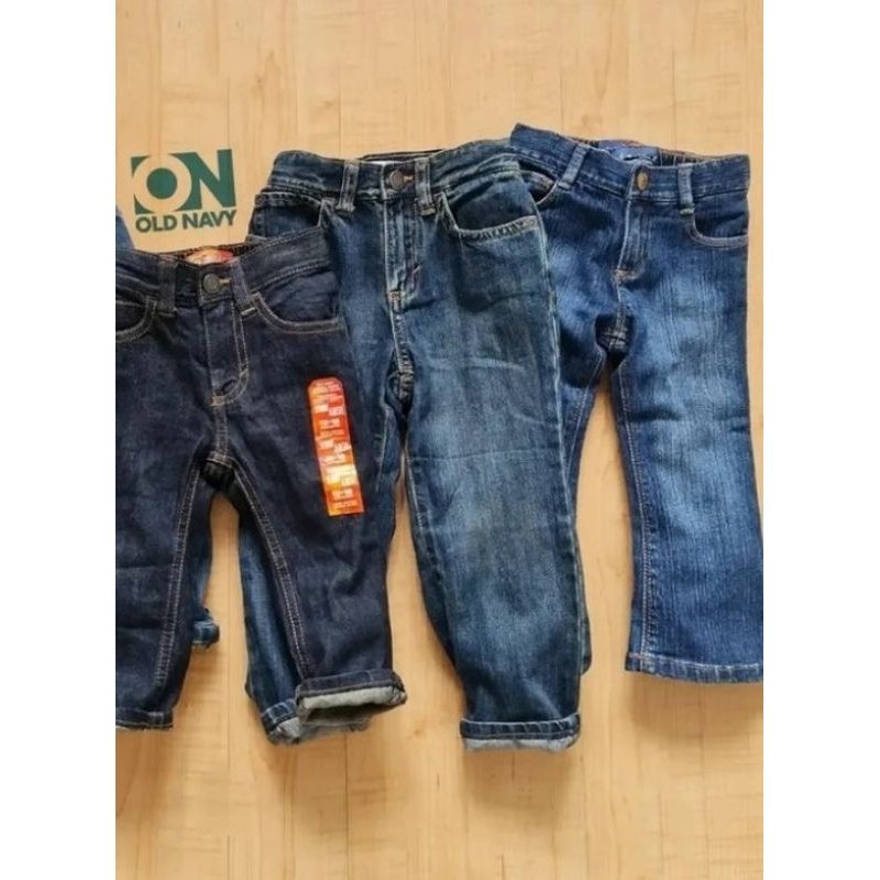 Celana Jeans Anak Perempuan Denim model Lebar Boot Cut branded Oldnavy