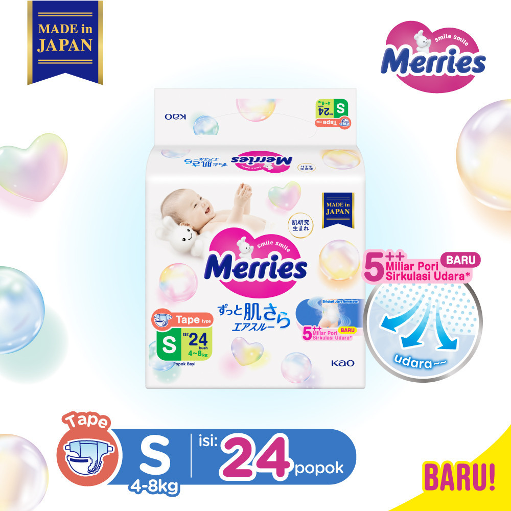 Merries Premium Popok Bayi Perekat S 24