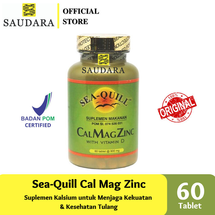 Sea-Quill Calmagzinc 60'S With Vitamin D