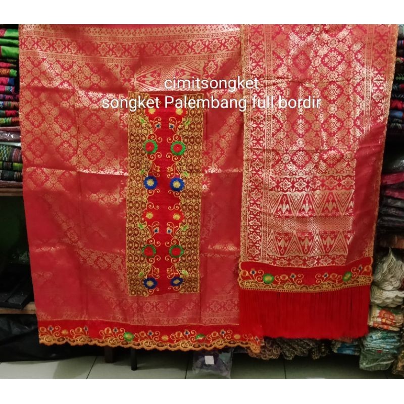 songket Palembang bordir full