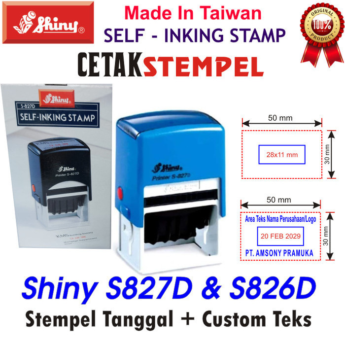 

Terlaris STEMPEL SHINY S827D & S826D TANGGAL OTOMATIS CUSTOM TEKS WARNA DOKTER SALE