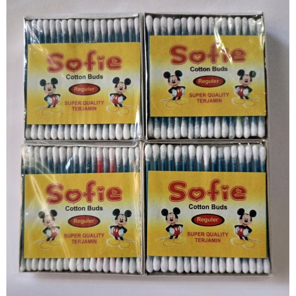 Cotton Bud 2.pak & 1.pak isi 12 kotak Katembat bayi & dewasa .
