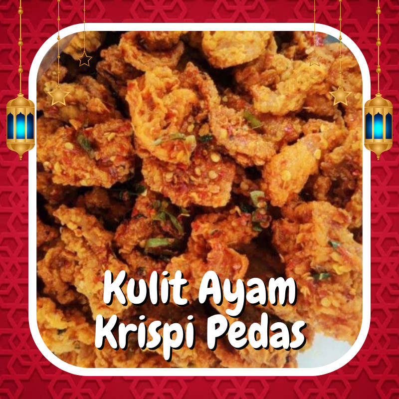 

Kripik Kulit Ayam Krispi Pedas 93 gram