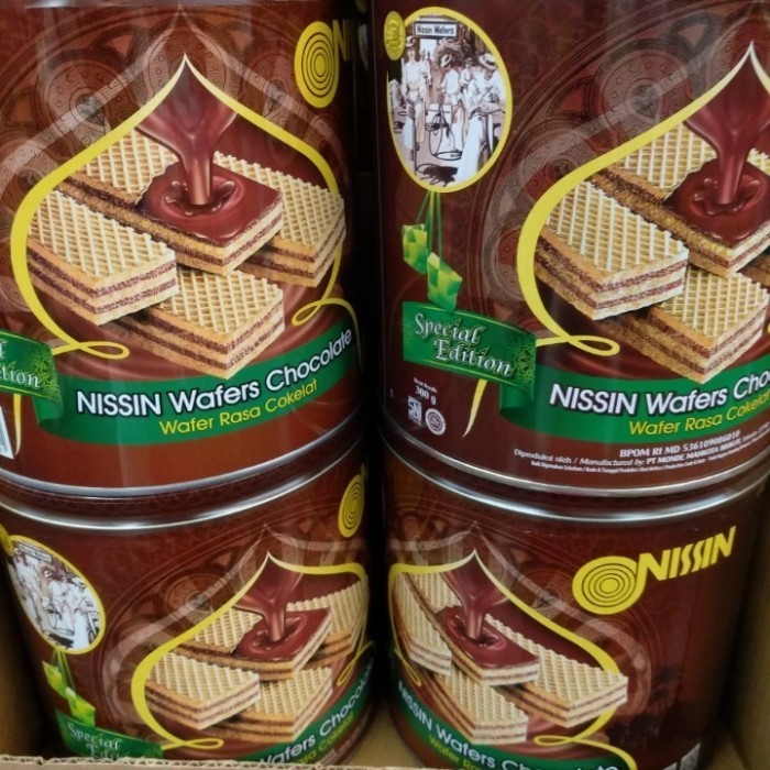 

*#*#*#*#] [1karton = 6kaleng 300gram] Nissin Wafer Chocolate Jajanan Lebaran