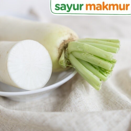 

White Raddish Konvensional 500 gram Sayurmakmur