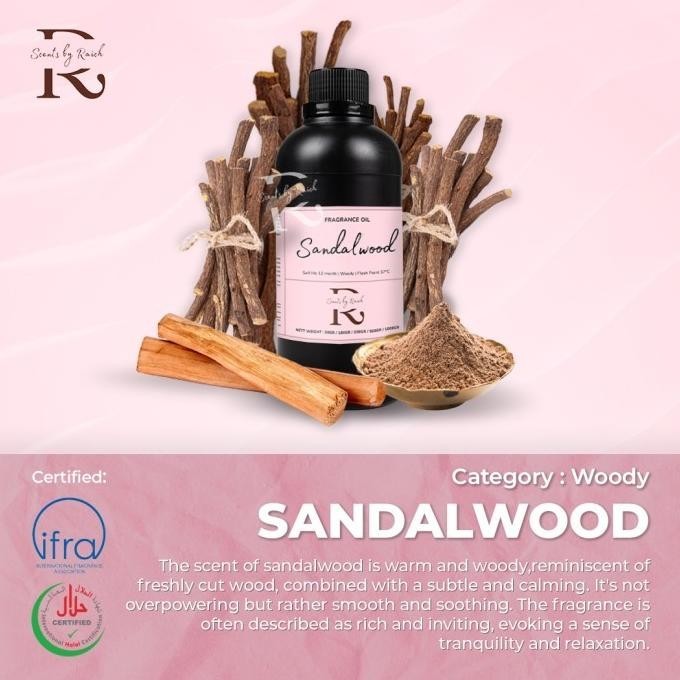 Premium 250Gr Sandalwood Fragrance Oil Reed Diffuser Candle Parfume