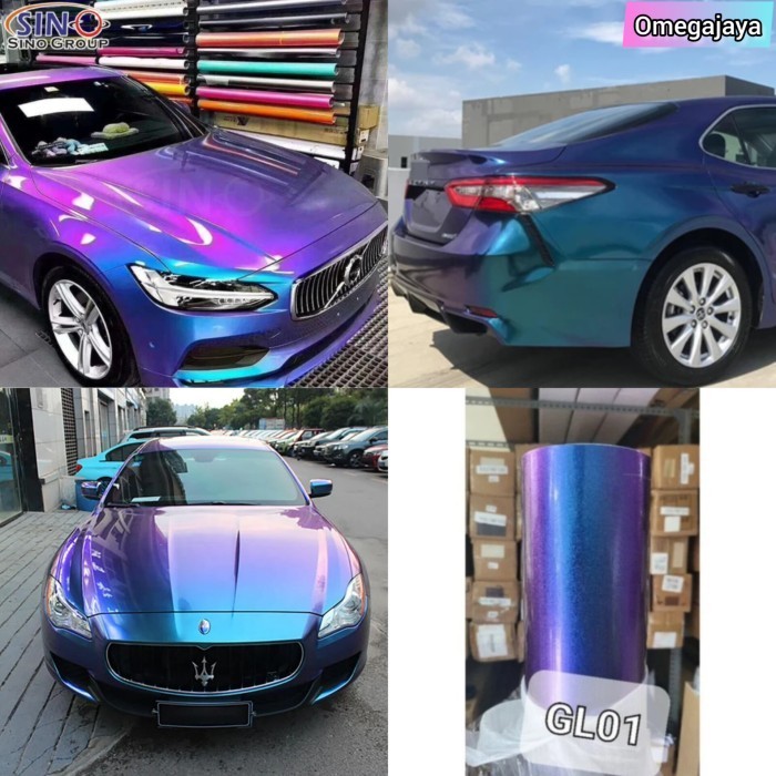 Terbaru Stiker Mobil Bunglon L152Cmxp50Cm Memiliki Lem Wrapping Kendaraan Premium