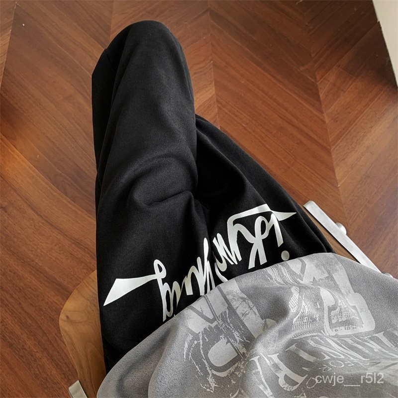Fashion Brand Hip HophiphopPants Men's American-Style Retro Loose Ankle-Tied Sports Pants Autumn Let