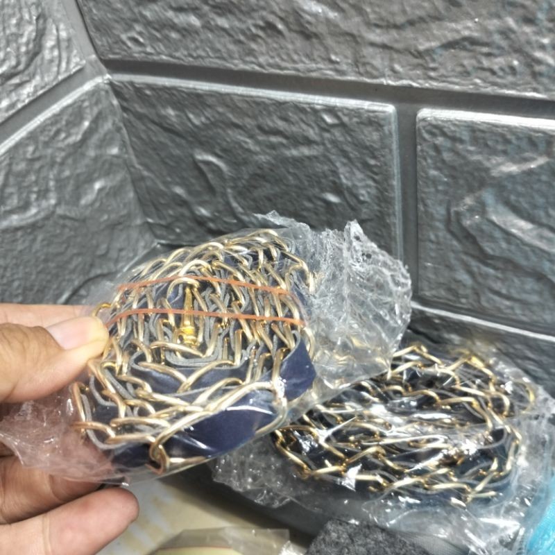 TBC - Tali Tas Anyam/Kulit Combi Rantai/Tali Tas Combi