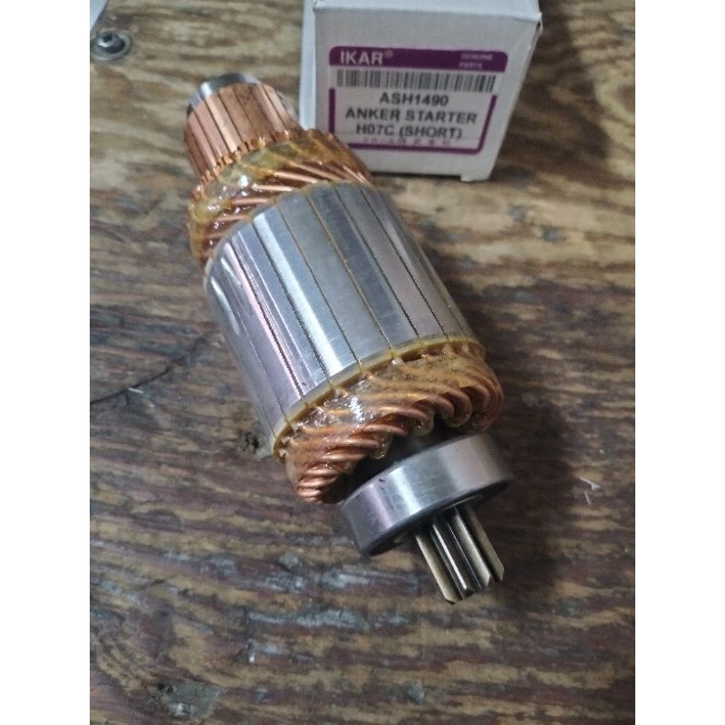 angker armature armatur dinamo starter stater hino ho7c ck87 ranger 24volt short pendek