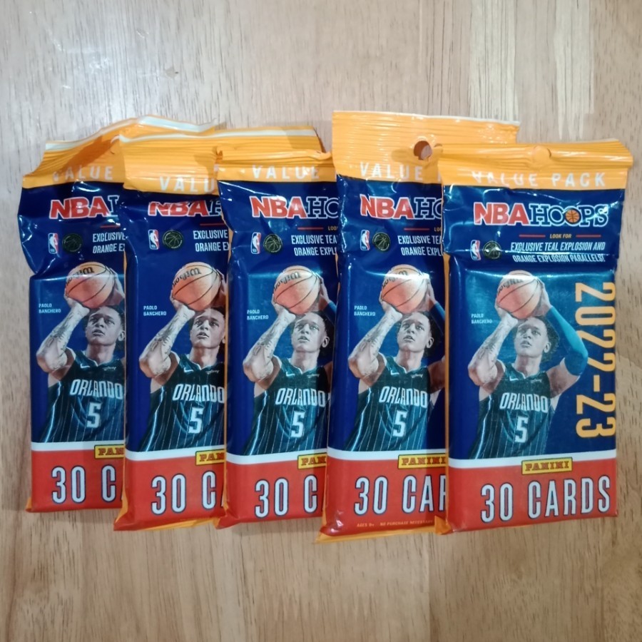 Kartu Basket Panini NBA Hoops 2022-23 Value Pack. 30 kartu per pack