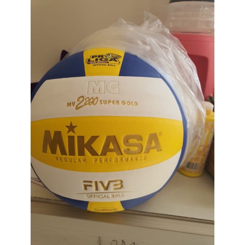 BOLA VOLLY MIKASA 2200 SUPER GOLD LEMBUT LUNAK PREMIUM tersedia grosir