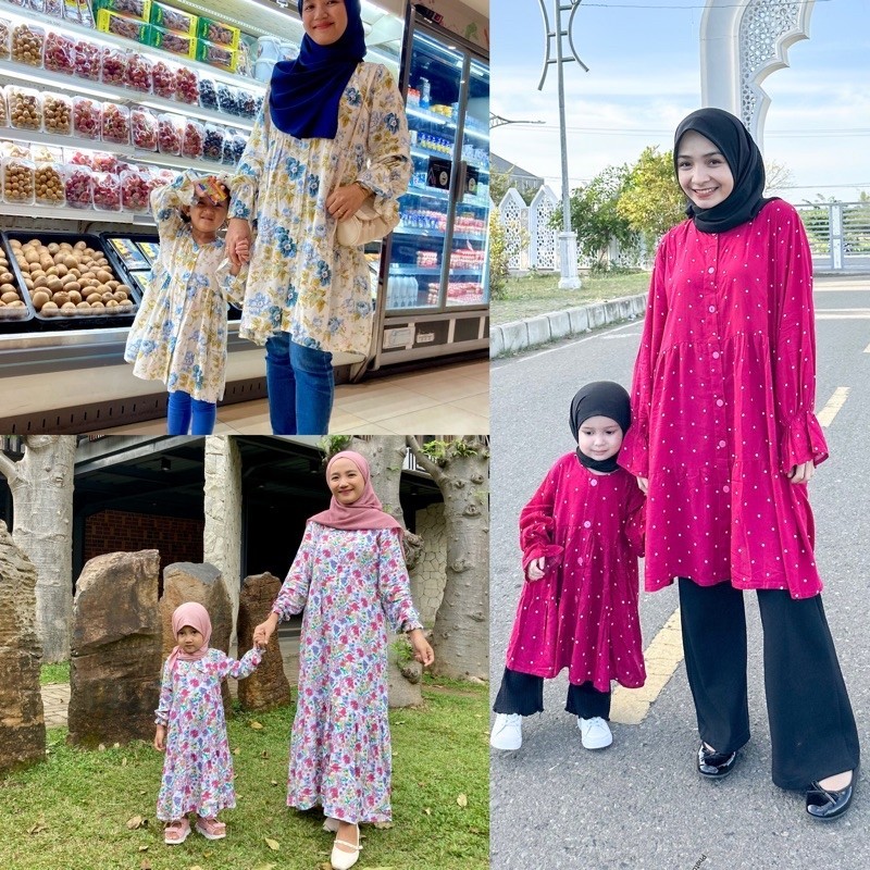 [NAYANG] BAJU COUPLE IBU DAN ANAK PEREMPUAN FARAH COUPLE