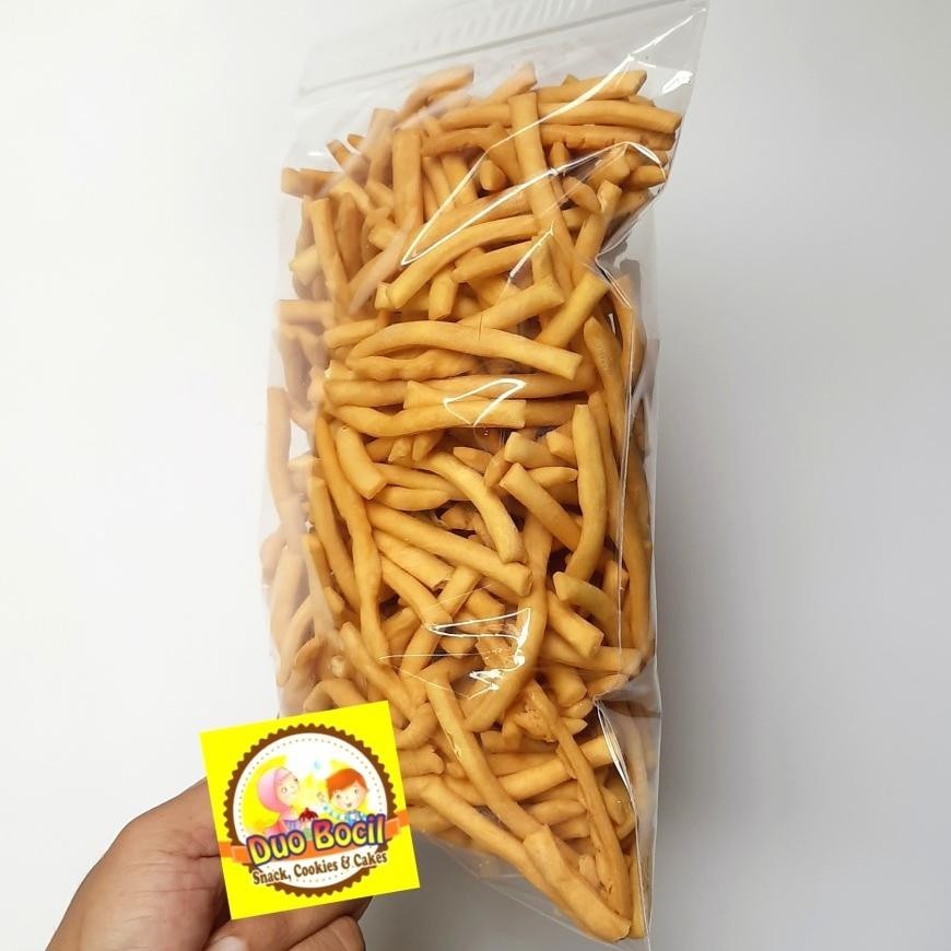 

POI Stik Bawang Gurih Asli Palembang 1 Kg - Duo Bocil Snack TERLARIS