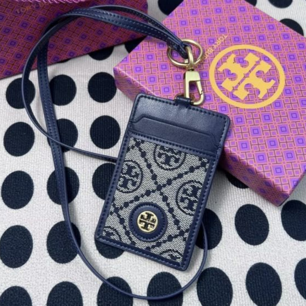 

T0ry Burch Monogram Lanyard - Navy