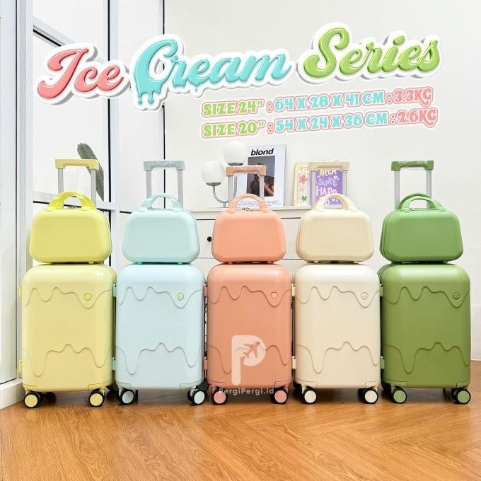 KOPER JOSHEE ICE CREAM SERIES KOPER SIZE 20 INCH KOPER CABIN DANBAGASI TARRAMONICA1