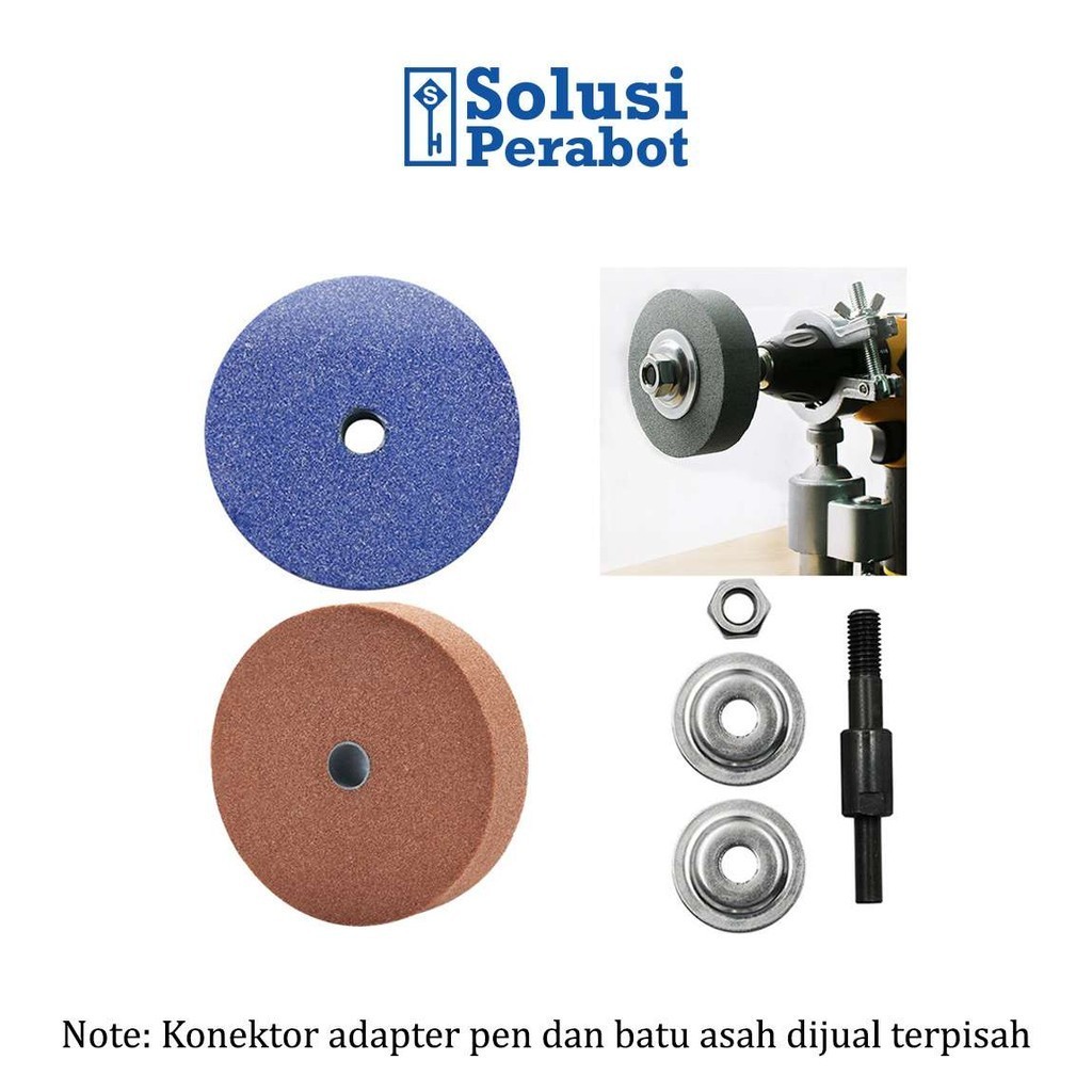 Mata Batu Asah Polish Gerinda SP / Polishing Spindle Adapter Bench Grinder Pengubah Mesin Bor Duduk 