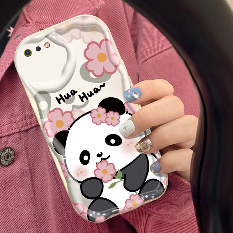 Casing Hp Realme C2 Realme C2s OPPO A1K Case Casing lunak Anti Drop Softcase silikon Panda Huahua Ke