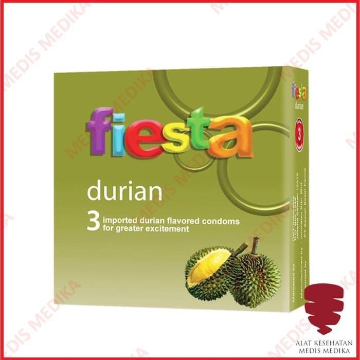 TERBARU FIESTA DURIAN ISI 3 KONDOM RASA ALAT KONTRASEPSI SEHAT KB PRIA WANITA !!! DIJAMIN GRATIS