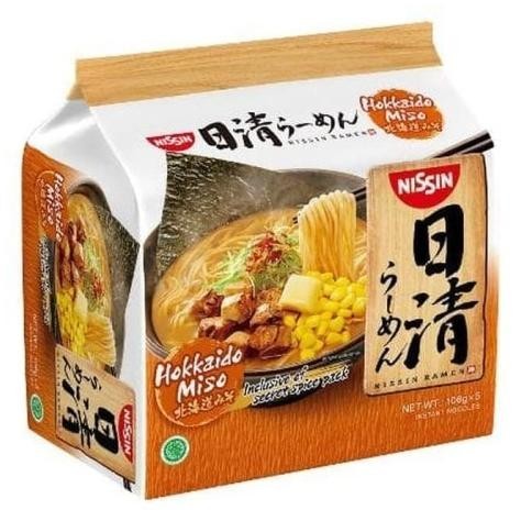 

Nissin Instant Japanese Ramen Hokkaido Miso 5 x 106 Gram KM