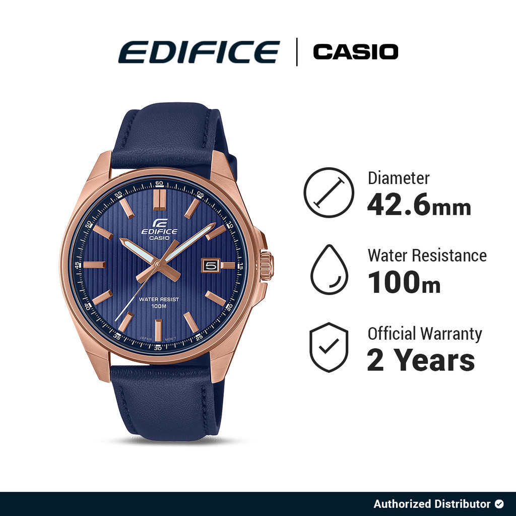 Casio Edifice EFV-150CL-2AVUDF Jam Tangan Pria Original Analog Blue