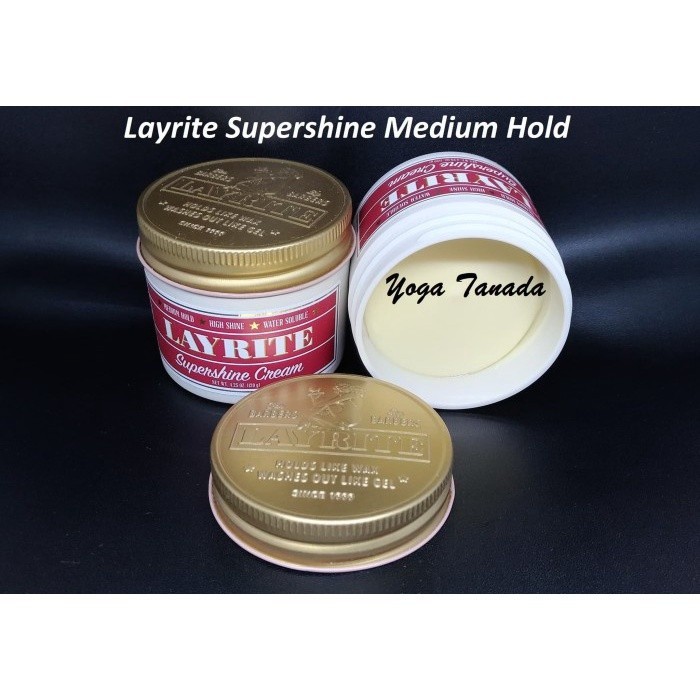 POMADE LAYRITE SUPERSHINE SUPERSHINE LIGHT WATERBASED 4 OZ (FREE SISIR POMADE MURAH GRATIS ONGKIR